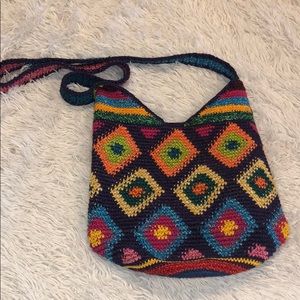Colorful knit bag from Costa Rica!